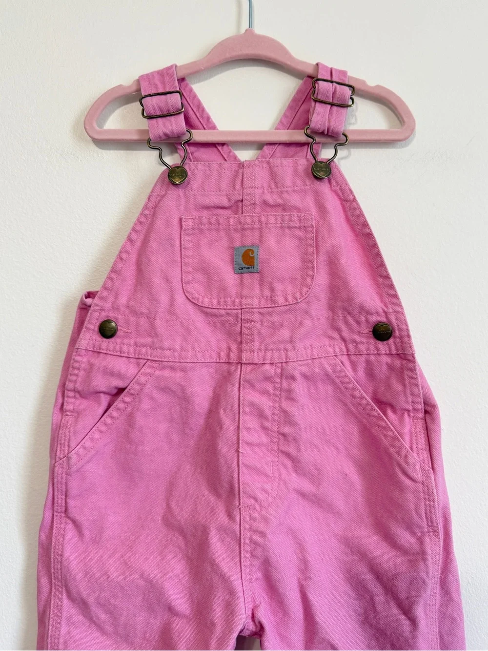 Carhartt Pink Overalls 2T Toddler Baby Girl’s Denim Cotton Fall Winter